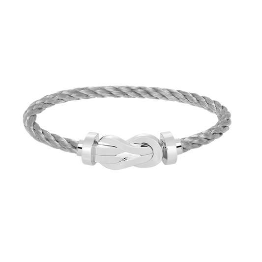[GALE]CHANCE LARGE 8 FIGURE BUCKLE NO DIAMOND BRACELET SILVER