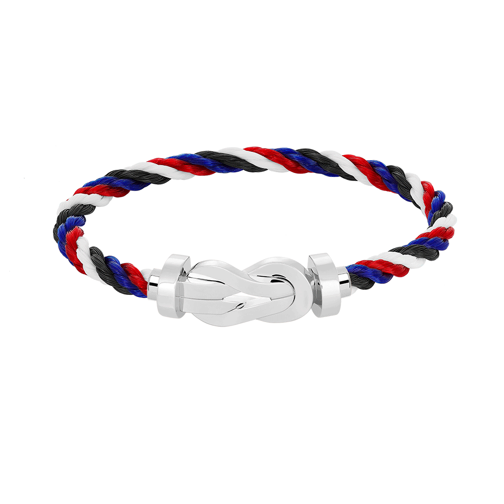 [GALE]CHANCE LARGE 8 FIGURE BUCKLE NO DIAMOND BRACELET SILVER
