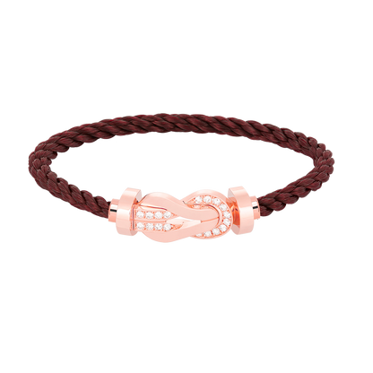 [GALE]CHANCE LARGE 8 FIGURE BUCKLE HALF DIAMOND BRACELET ROSE GOLD