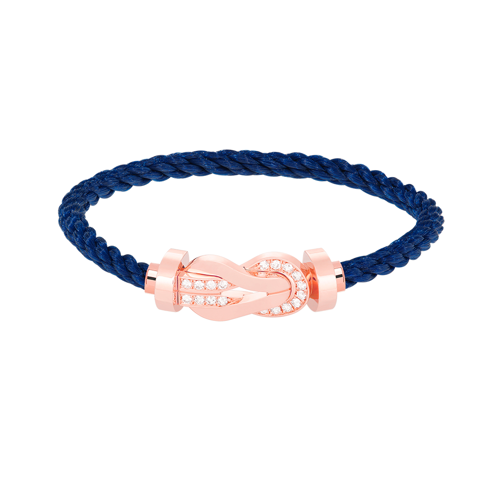 [GALE]CHANCE LARGE 8 FIGURE BUCKLE HALF DIAMOND BRACELET ROSE GOLD