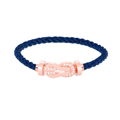 [GALE]CHANCE LARGE 8 FIGURE BUCKLE HALF DIAMOND BRACELET ROSE GOLD