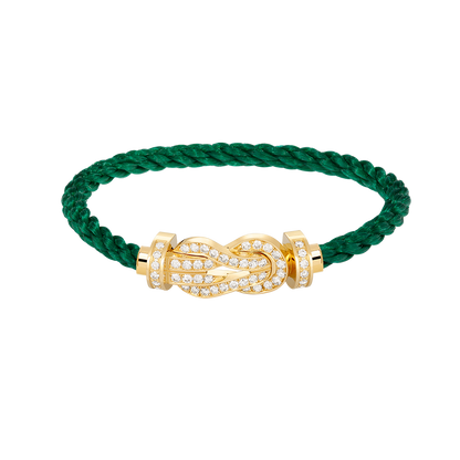 [GALE]CHANCE LARGE 8 FIGURE BUCKLE FULLDIAMOND BRACELET GOLD