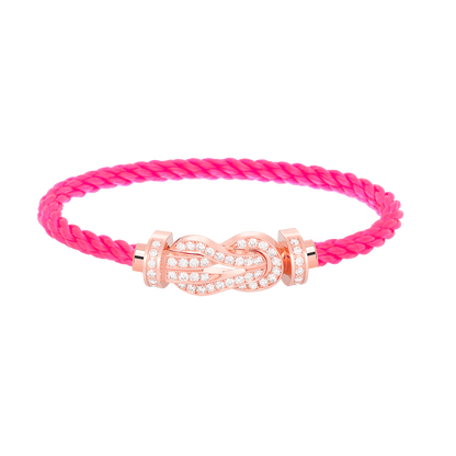 [GALE]CHANCE LARGE 8 FIGURE BUCKLE FULL DIAMOND BRACELET ROSE GOLD