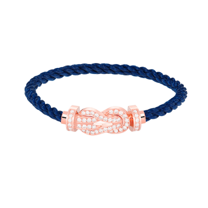[GALE]CHANCE LARGE 8 FIGURE BUCKLE FULL DIAMOND BRACELET ROSE GOLD