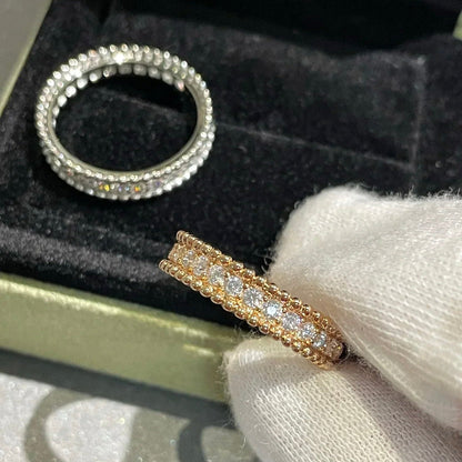 [GALE]PERLEE DIAMOND SILVER RING