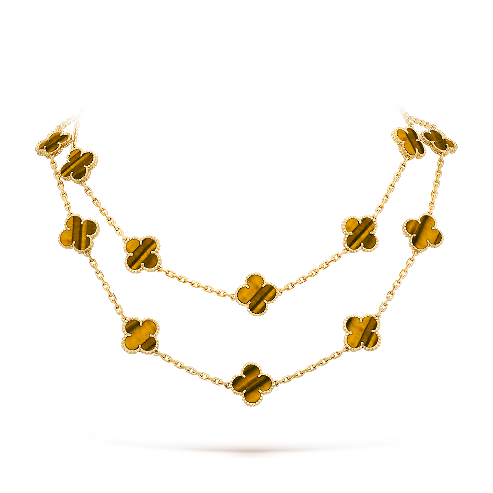 [GALE]CLOVER 20 MOTIFS TIGER EYE ROSE GOLD