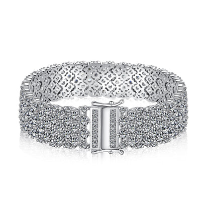 [GALE]Ornate Elegant Round Cut Party Bracelet