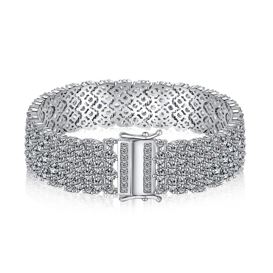 [GALE]Ornate Elegant Round Cut Party Bracelet