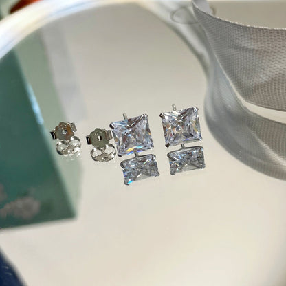 [GALE]Ornate Square Shape Earrings
