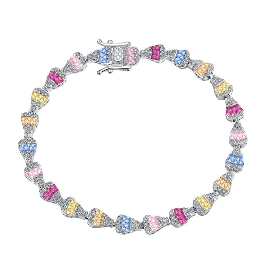 [GALE]Radiant Water Drop Shape Daily Bracelet