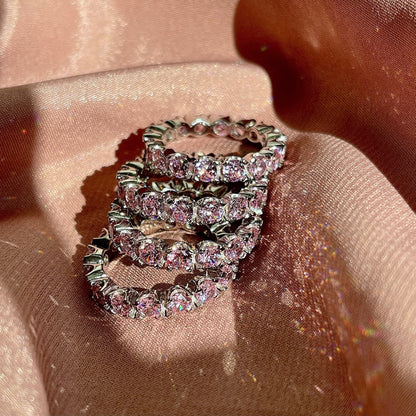[GALE]Eternity Round Cut Tennis Ring