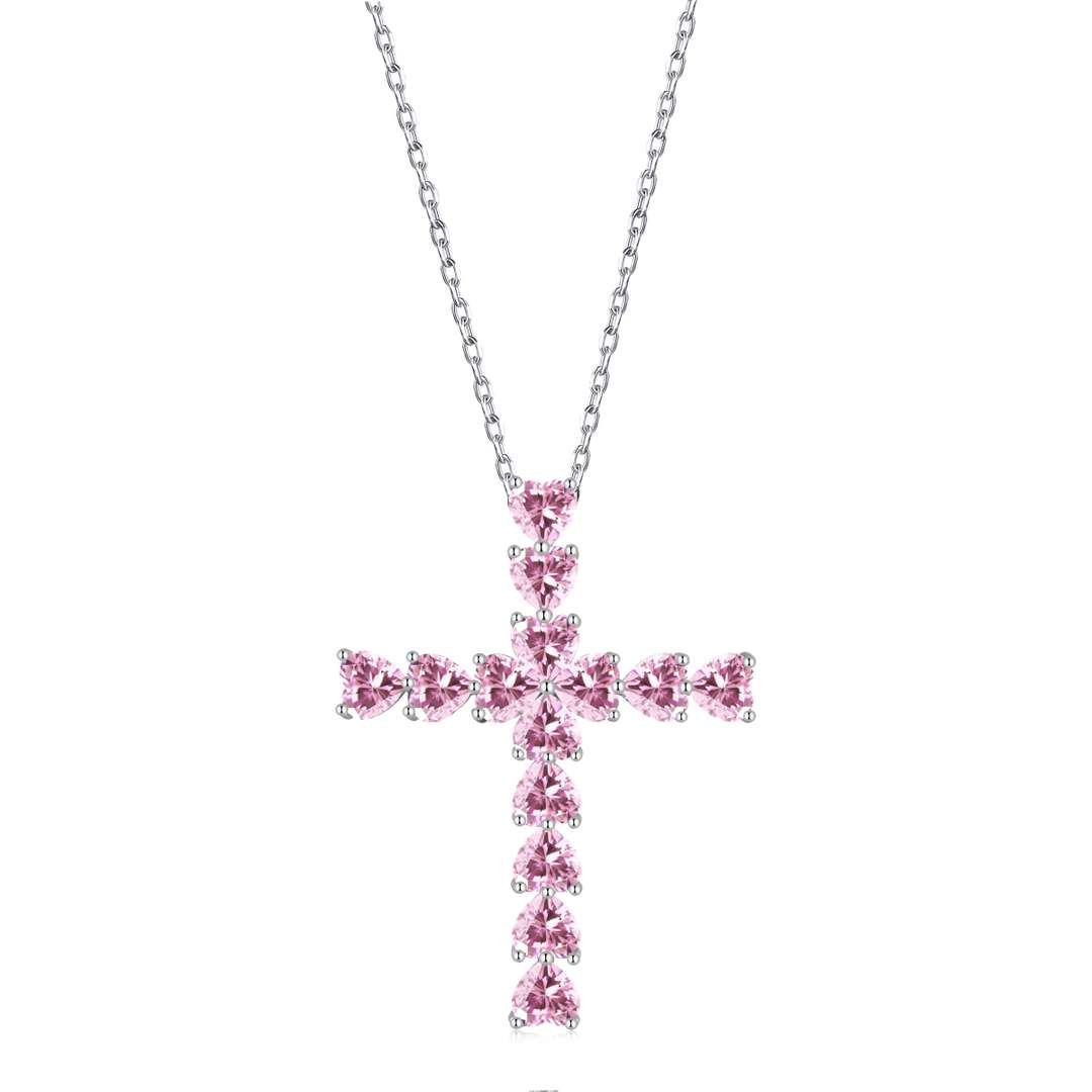 [GALE]Radiant Cross Shape Necklace