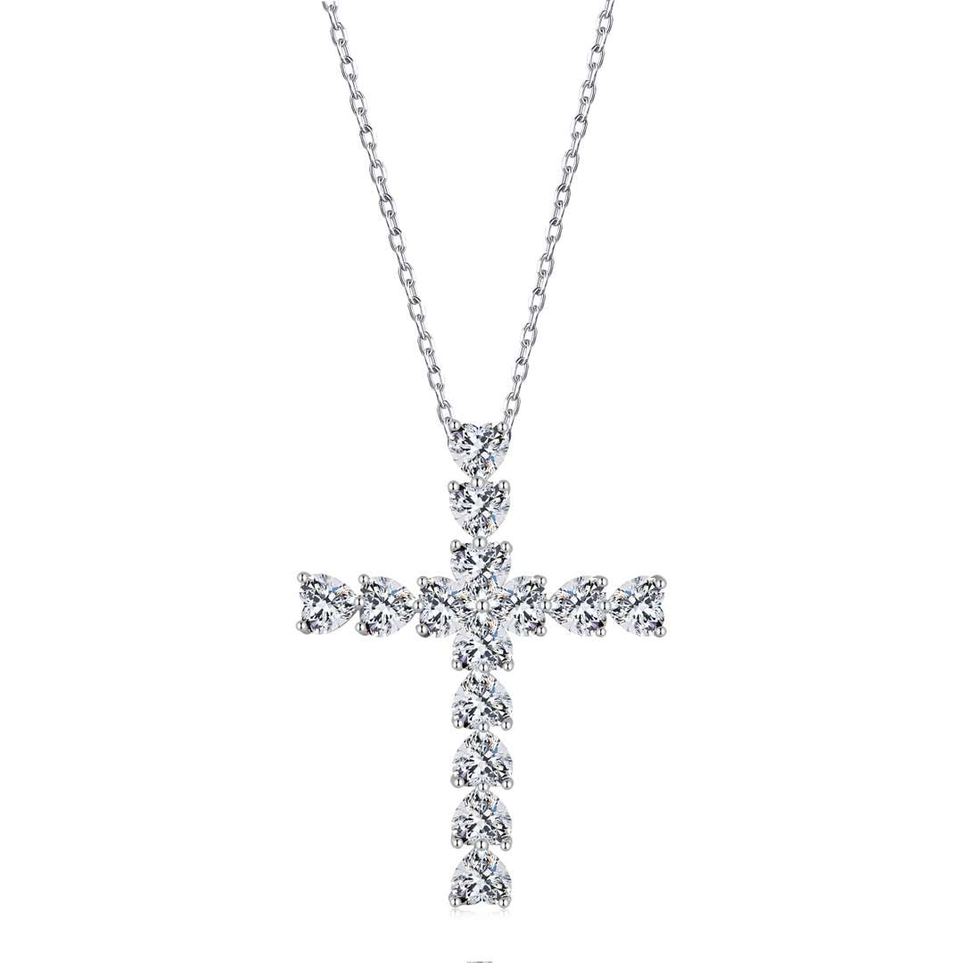 [GALE]Radiant Cross Shape Necklace