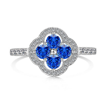 [GALE]Four Leaf Clover Flower Design Ring