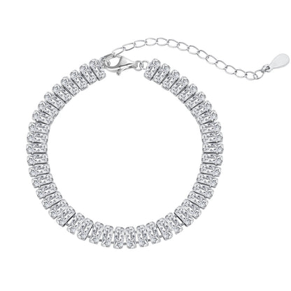 [GALE]Exquisite Emerald Cut Daily Bracelet
