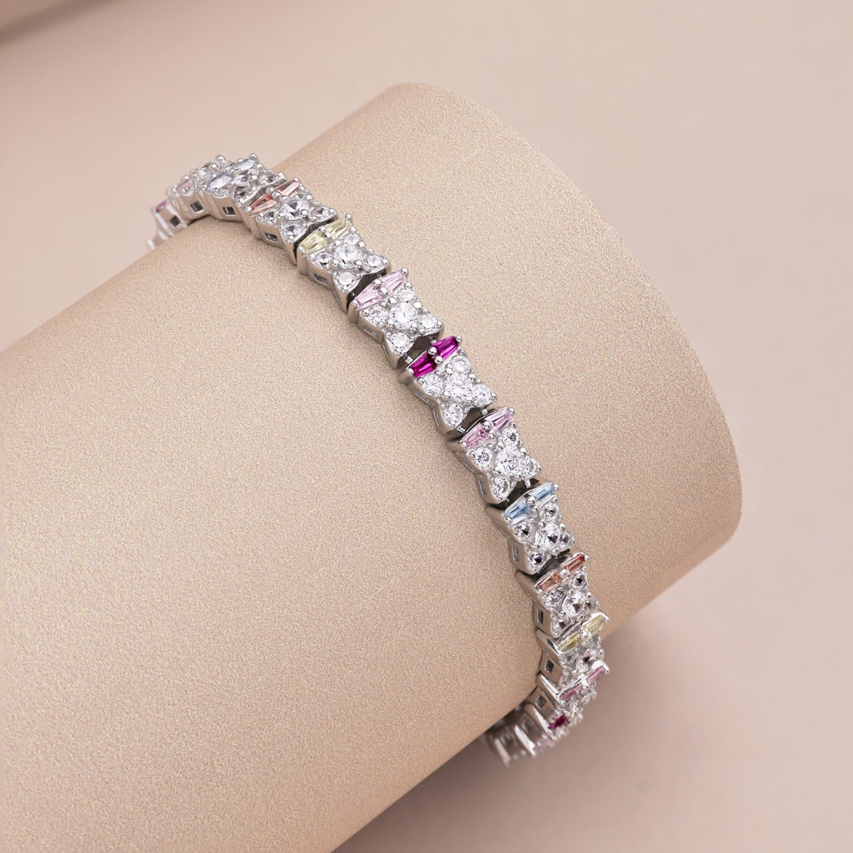 [GALE]Unique Colorful Flower Shape Daily Bracelet