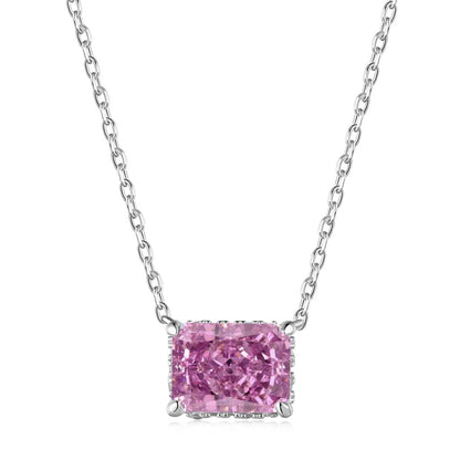 [GALE]Luxurious Square Shape Colorful Necalack