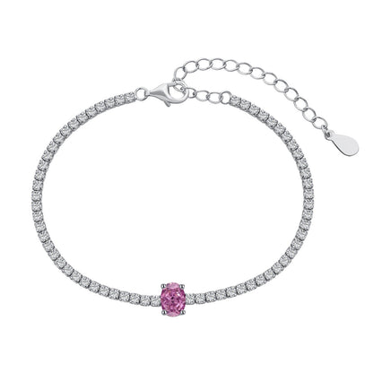 [GALE]0.75 Carat Exquisite Oval Cut Daily Bracelet
