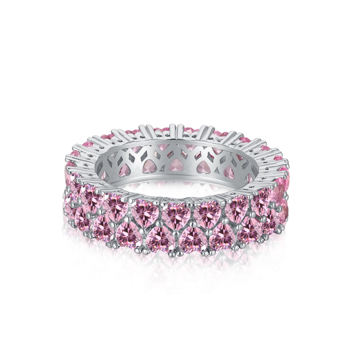 [GALE]Sparkling Full Heart Ring