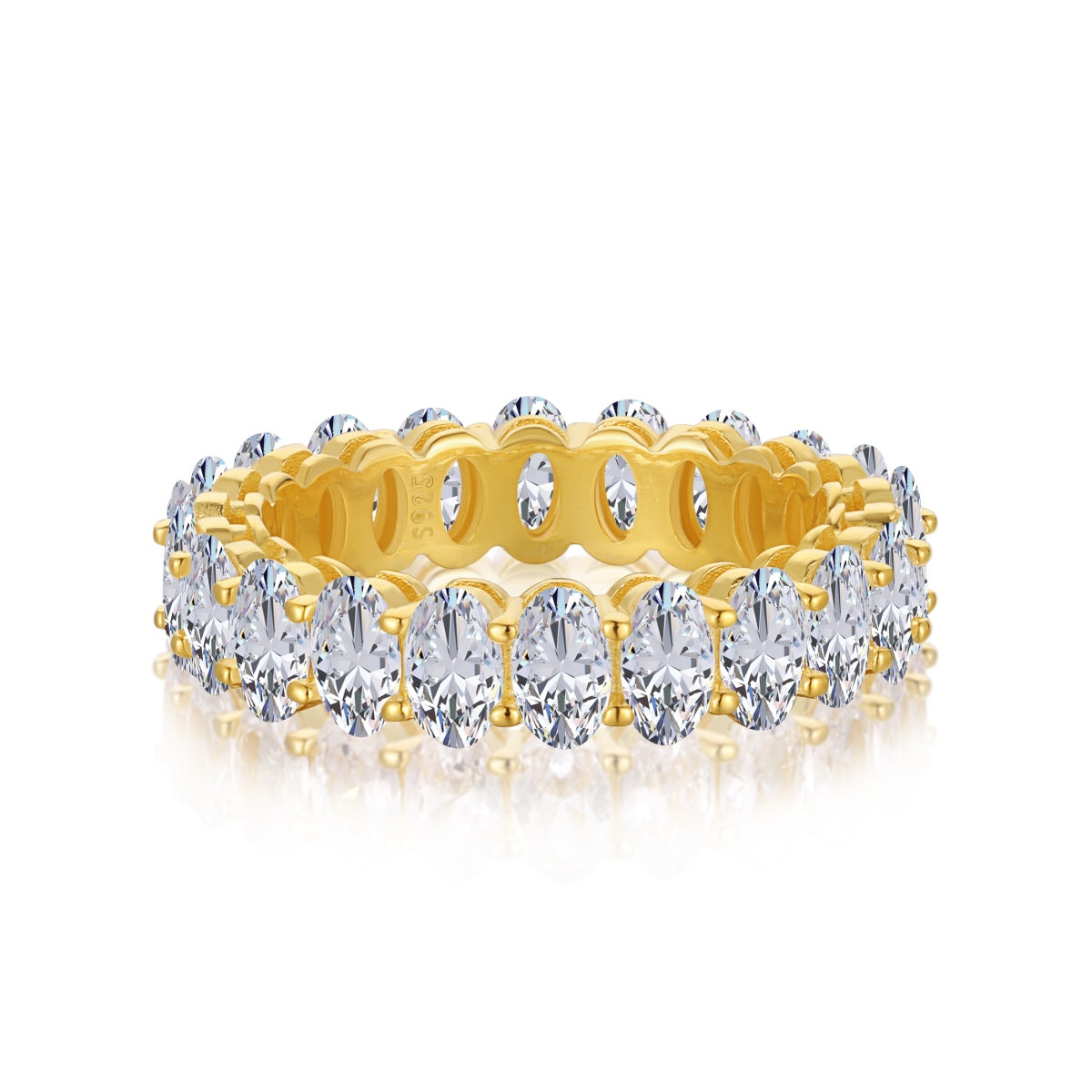 [GALEOrnate Oval Cut Tennis Ring