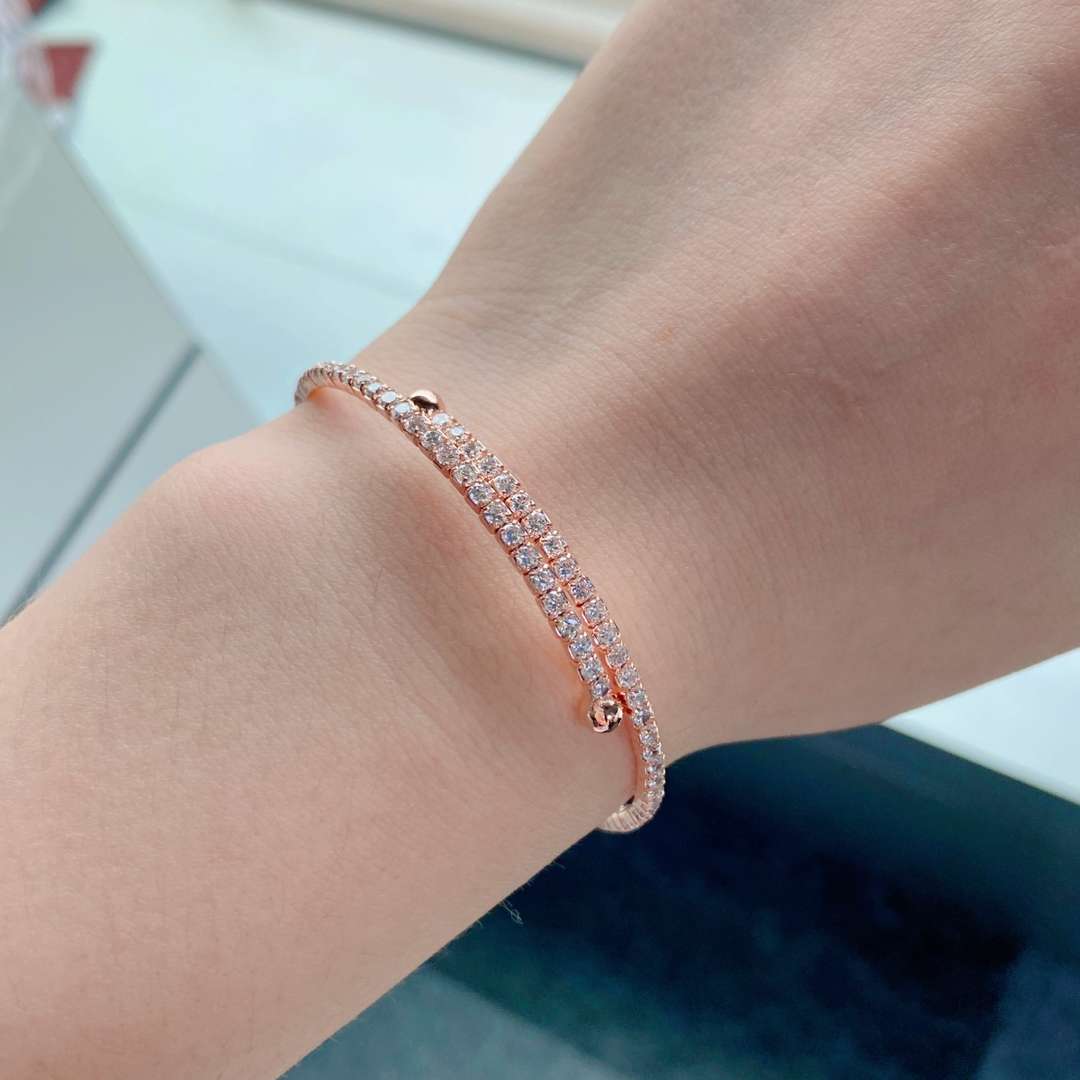 [GALE]Row of Diamonds Round Fashion Bracelet