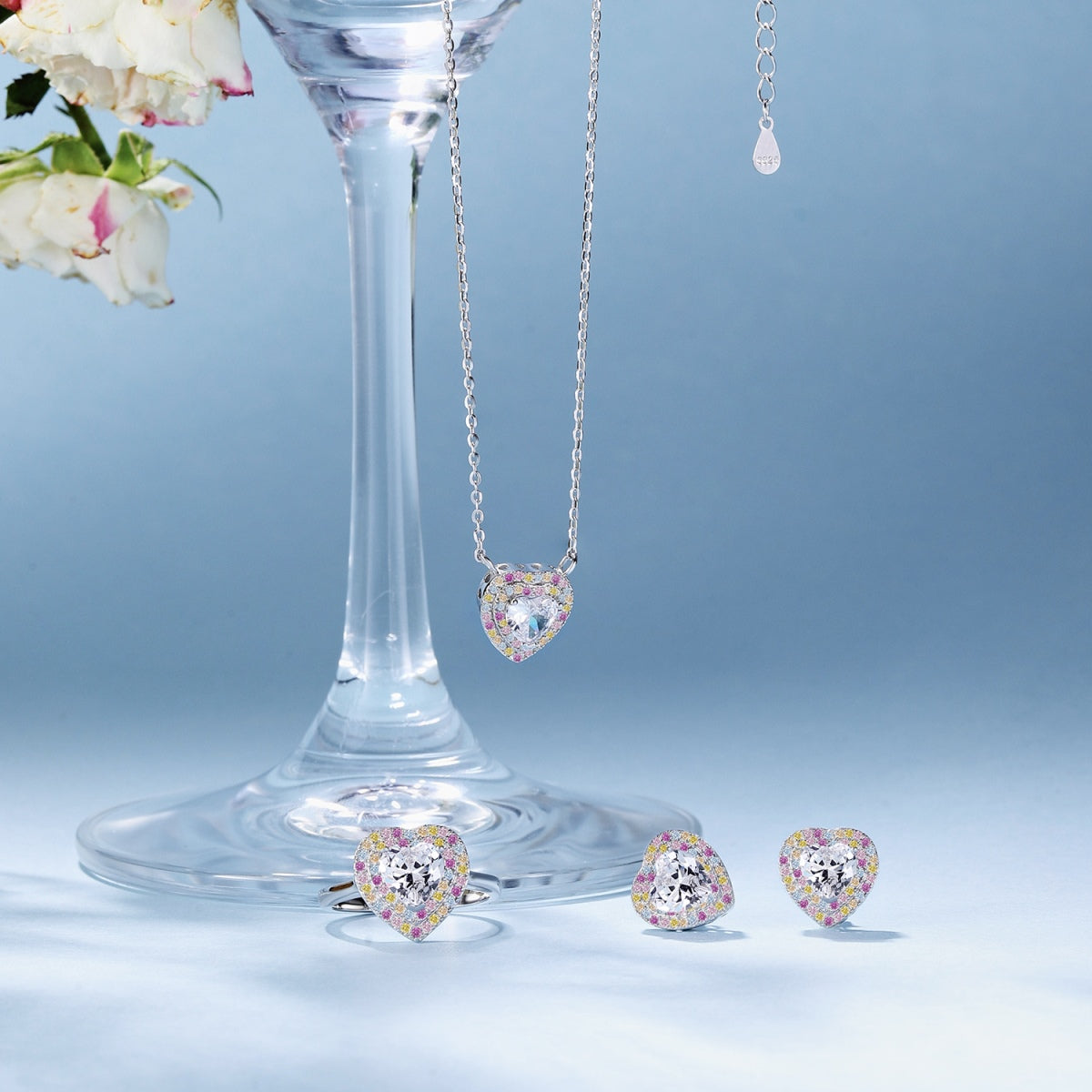 [GALE]Exquisite Heart Shape Necklace