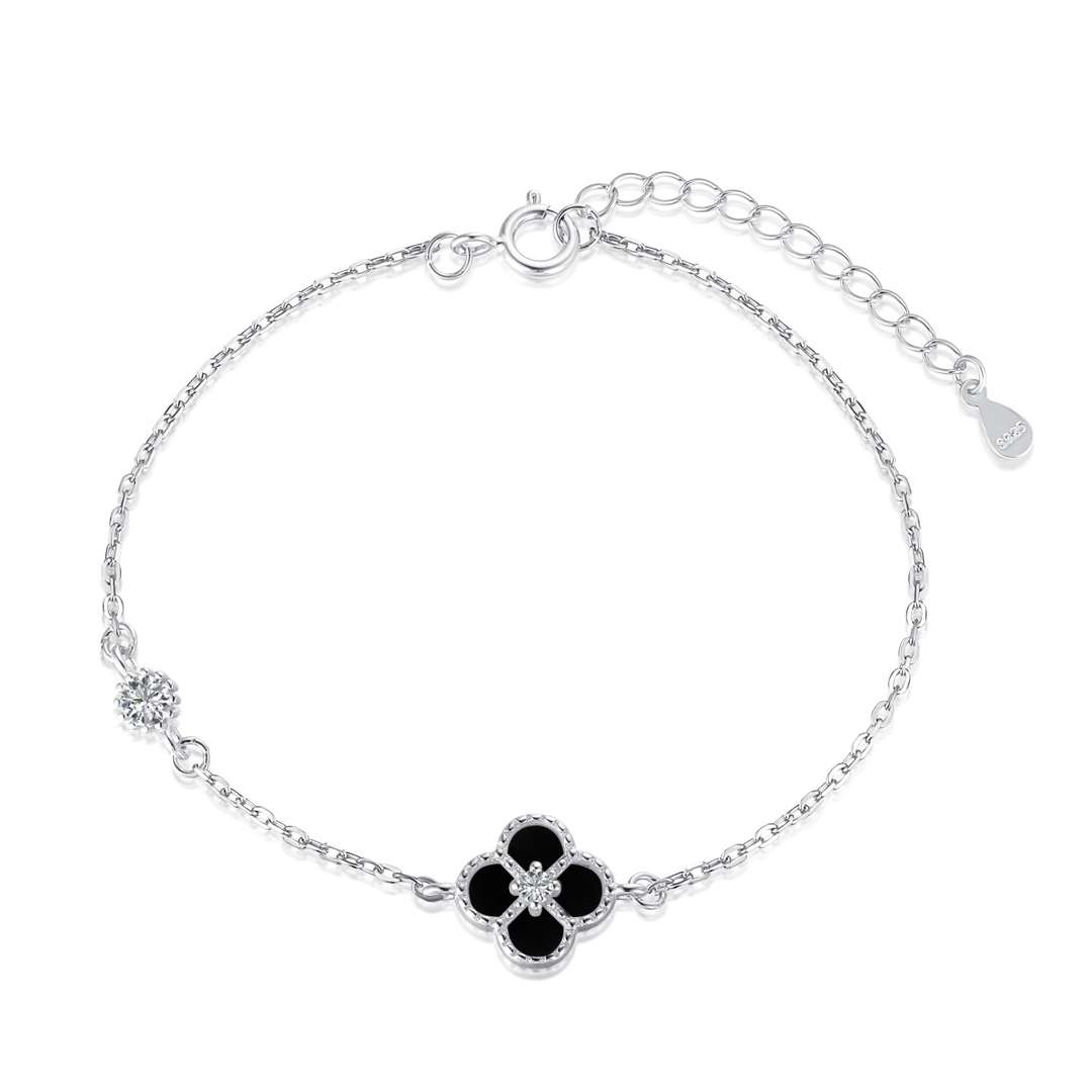 [GALE]Delicate Four Leaf Clover Bracelet