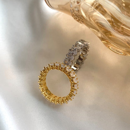 [GALEOrnate Oval Cut Tennis Ring
