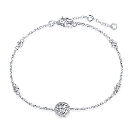 [GALE]Dazzling Round Cut Shape Bracelet