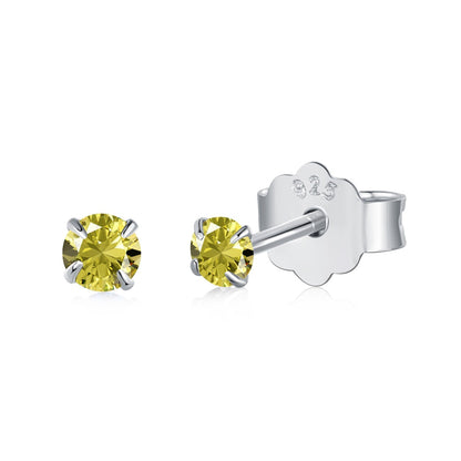 [GALE]Delicate Solitaire Earrings
