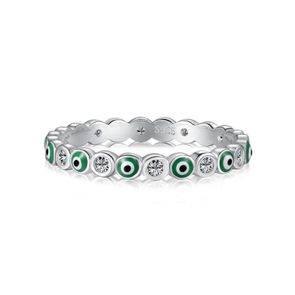 [GALE]Sparkling Vibrant Round Shape Daily Ring