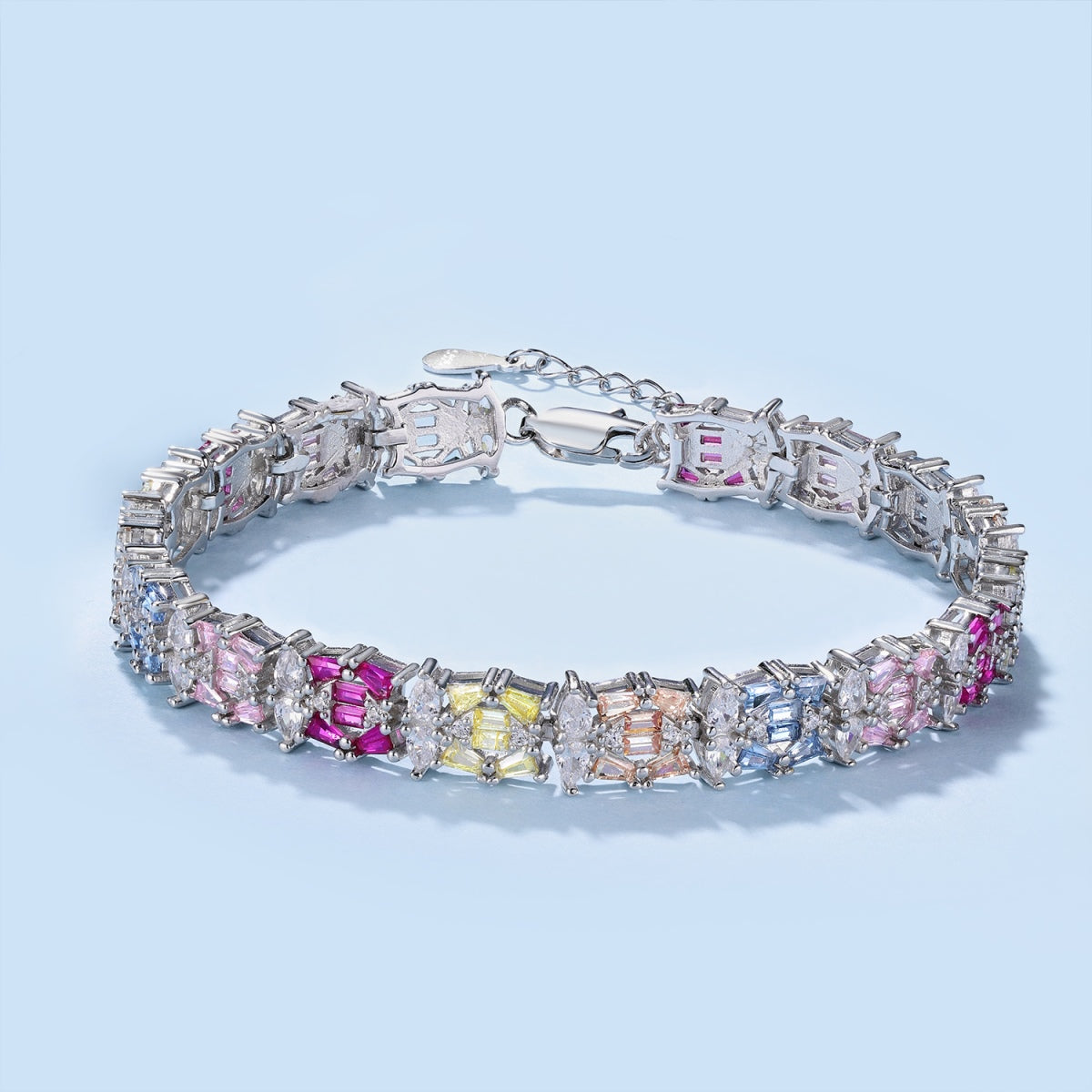 [GALE]Delicate Colorful Multi Cut Party Bracelet