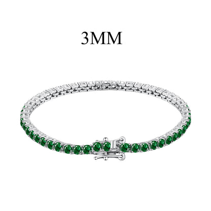 [GALE]Radiant Colorful Round Cut Party Bracelet