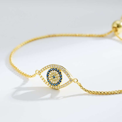 [GALE]Dazzling Eye Shape Necklace