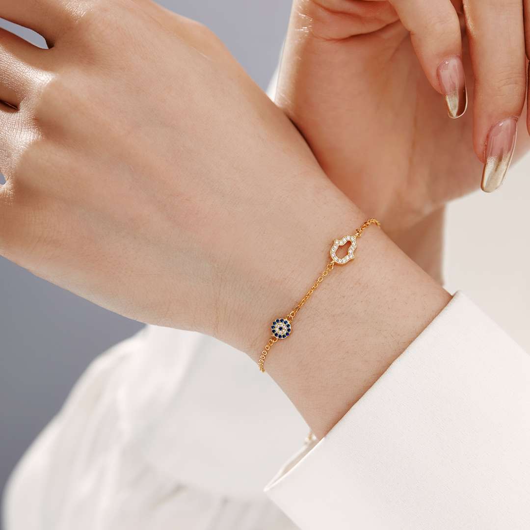 [GALE]Gost Shape & Round Shape Necklace