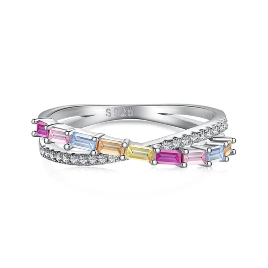 [GALE]Energetic Elegant Radiant Cut Party Ring