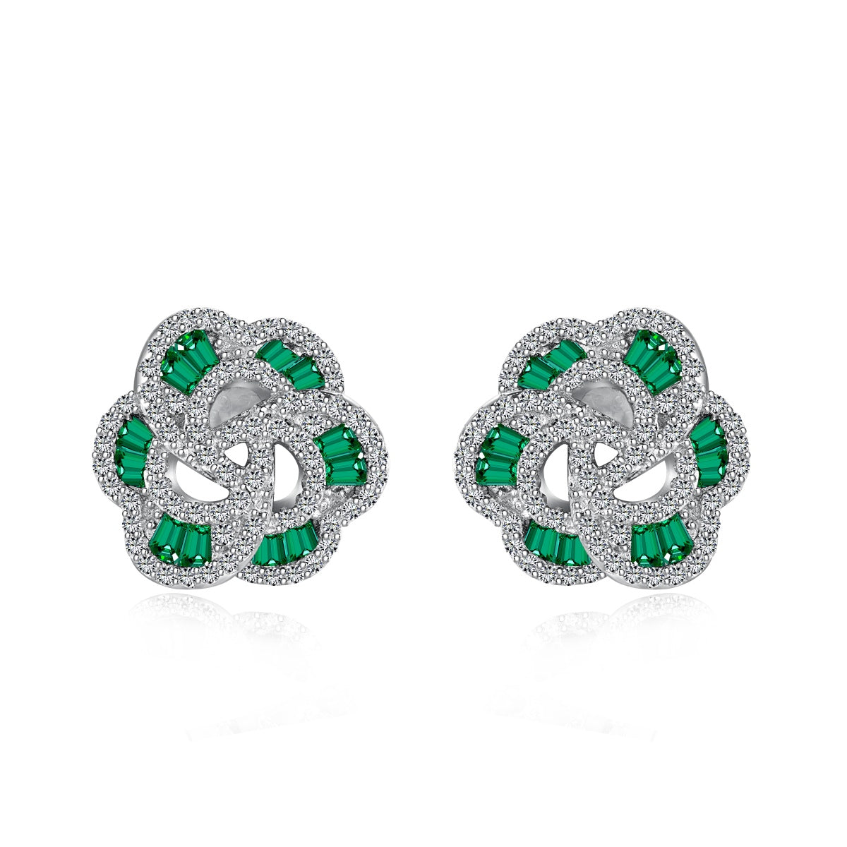 [GALE]Exquisite Flower Shape Daily Earrings