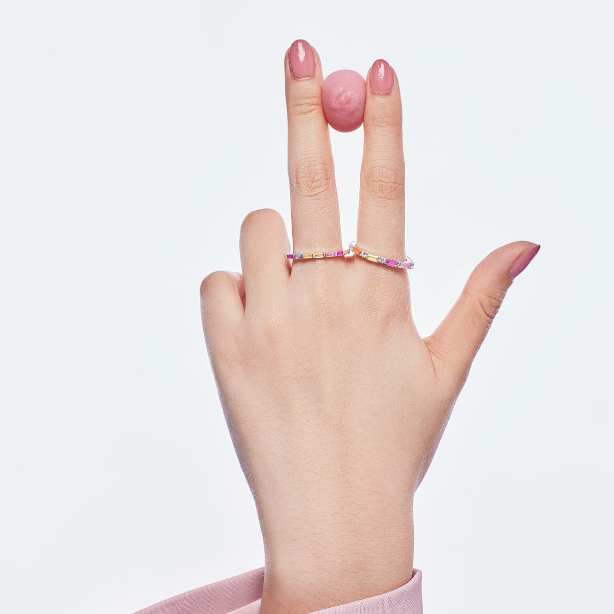 [GALE]Lively In Shades Elegant Radiant Cut Daily Ring