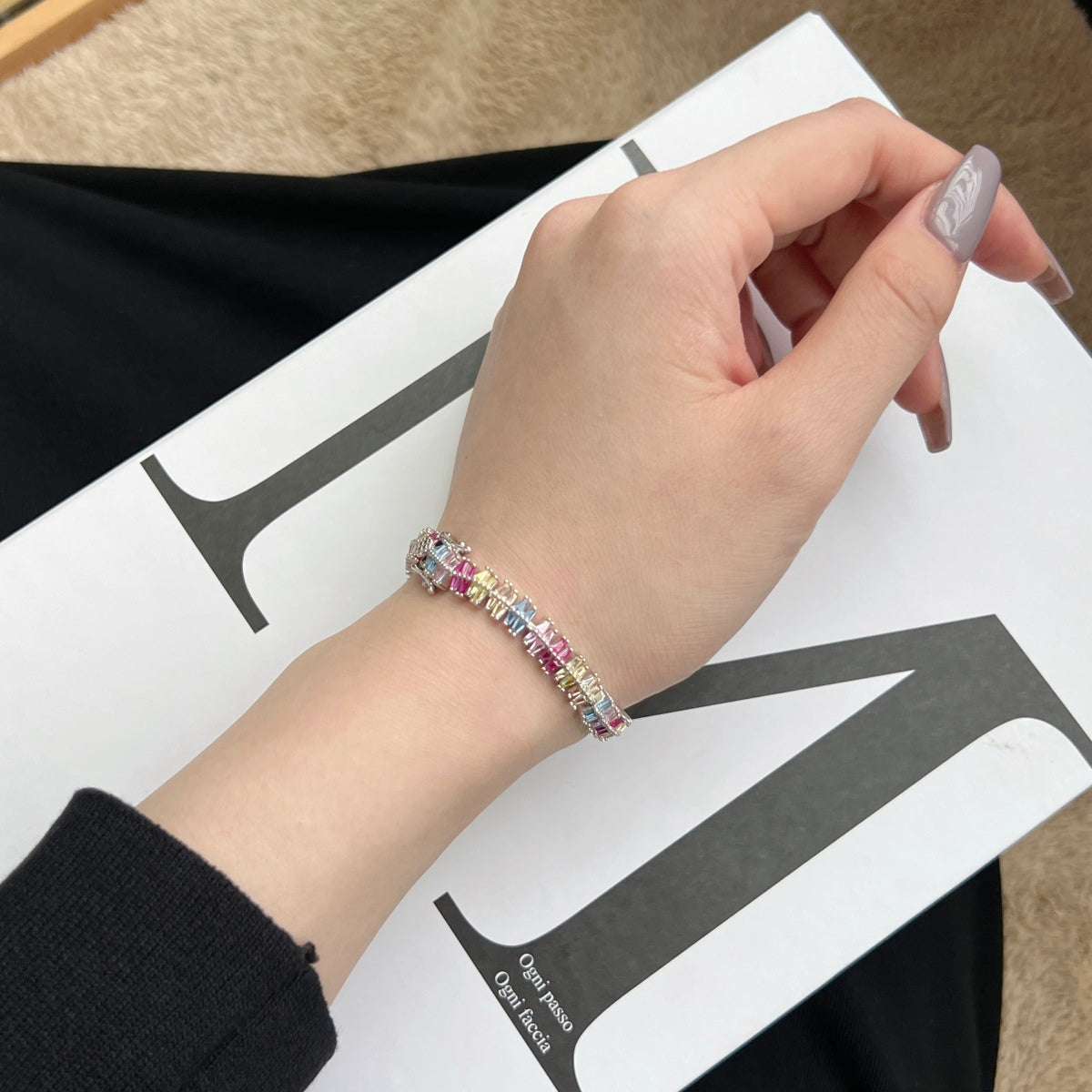[GALE]Sparkling Exquisite Multi Cut Party Bracelet