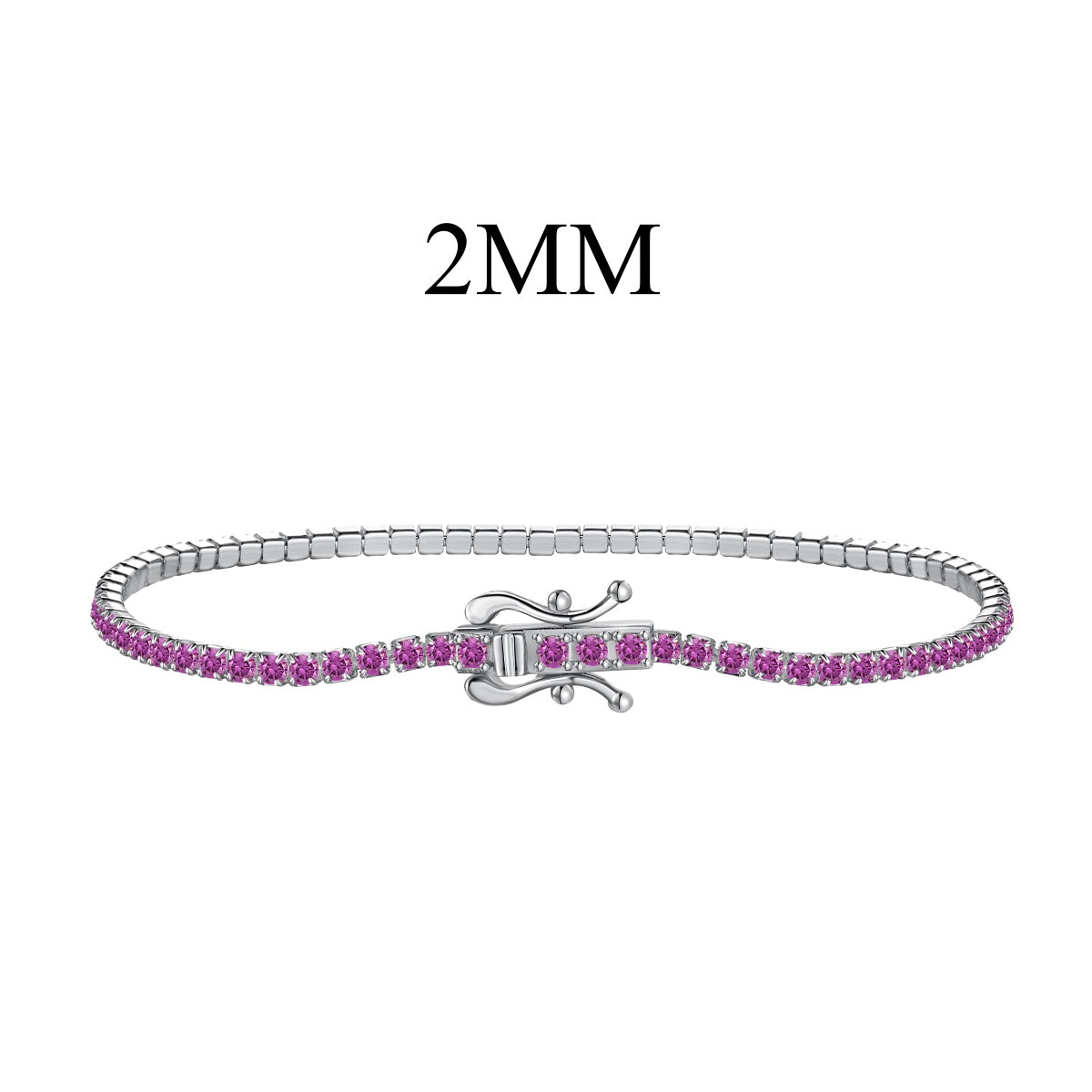 [GALE]Radiant Colorful Round Cut Party Bracelet