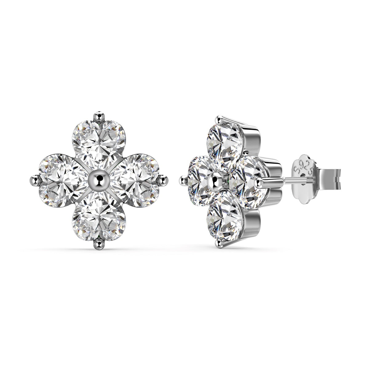 [GALE]Four-Leaf Clover Ball Earrings
