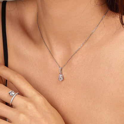 [GALE]Delicate Water Drop Shape Fashion Necklace
