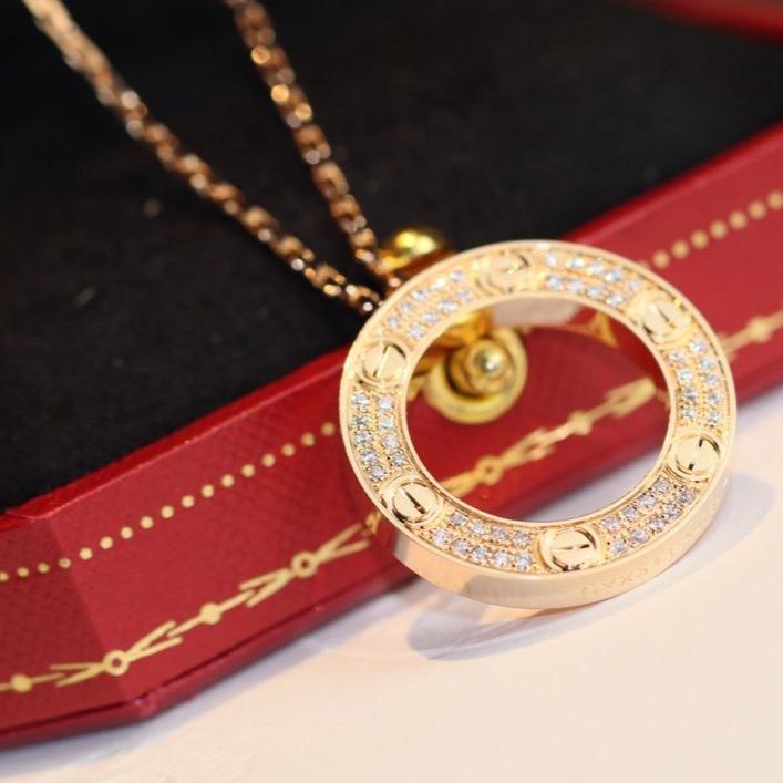 [GALE]LOVE NECKLACE ADJUSTABLE ROSE GOLD