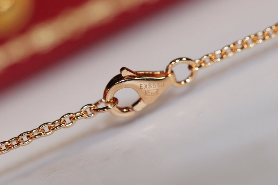 [GALE]LOVE NECKLACE PINK GOLD AND SILVER