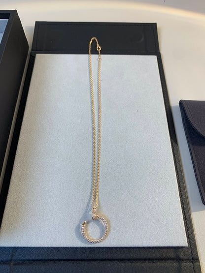 [GALE]JUSTE NECKLACE PINK GOLD DIAMONDS