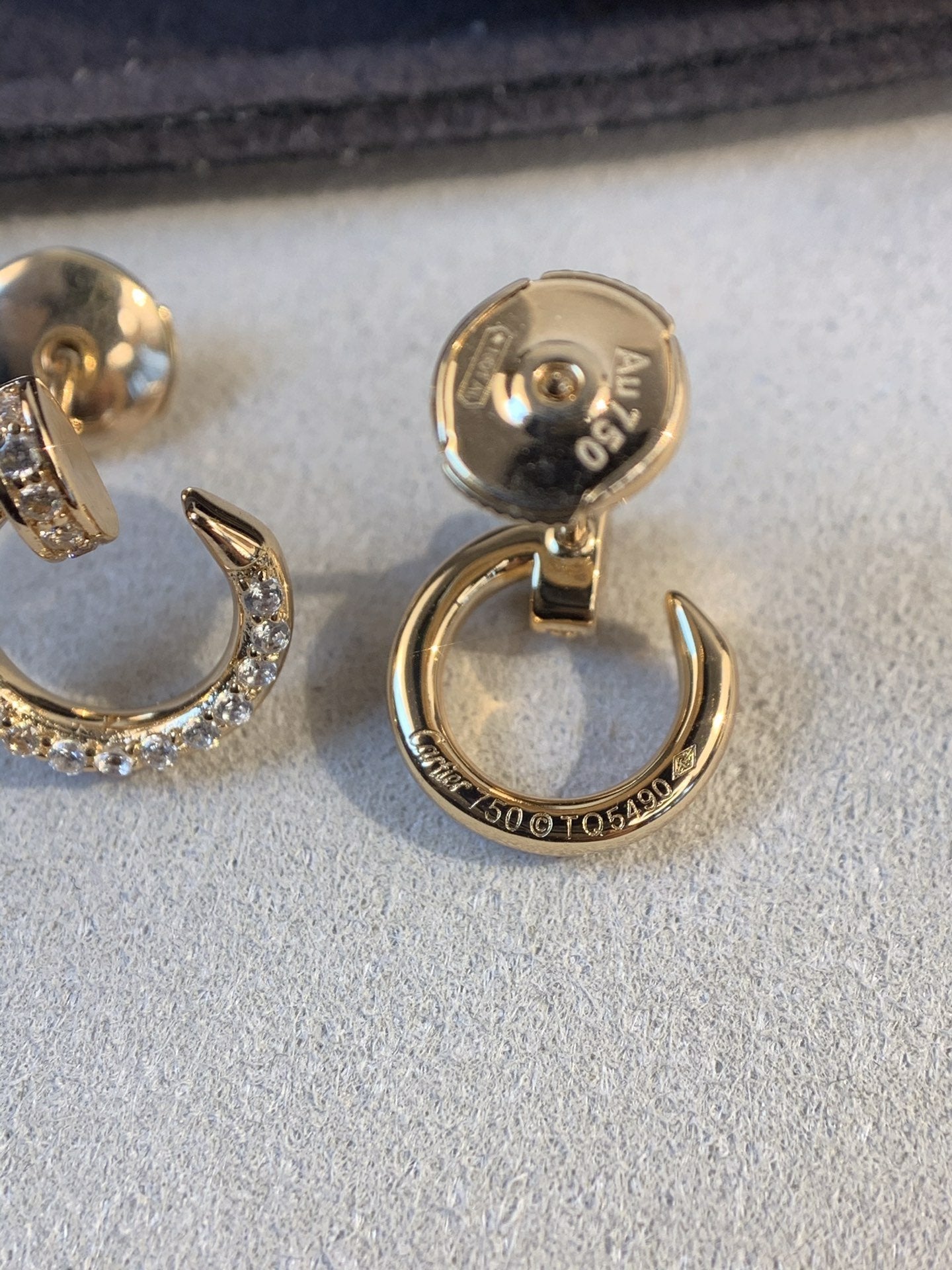 [GALE]JUSTE EARRINGS GOLD DIAMONDS