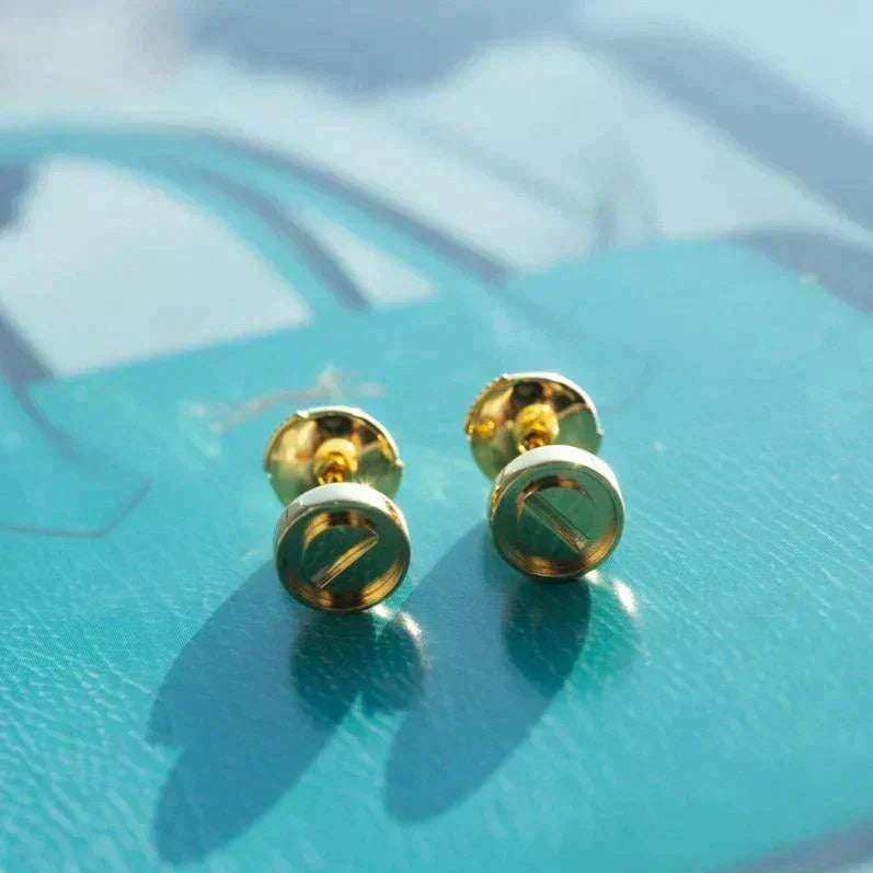 [GALE]LOVE EARRINGS GOLD 10MM