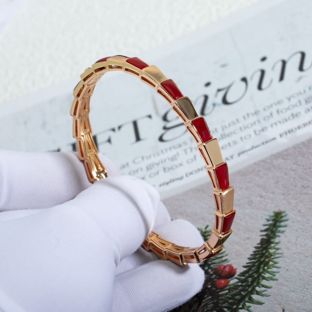 [GALE]SERPENTI BRACELET PINK GOLD RUBELLITE