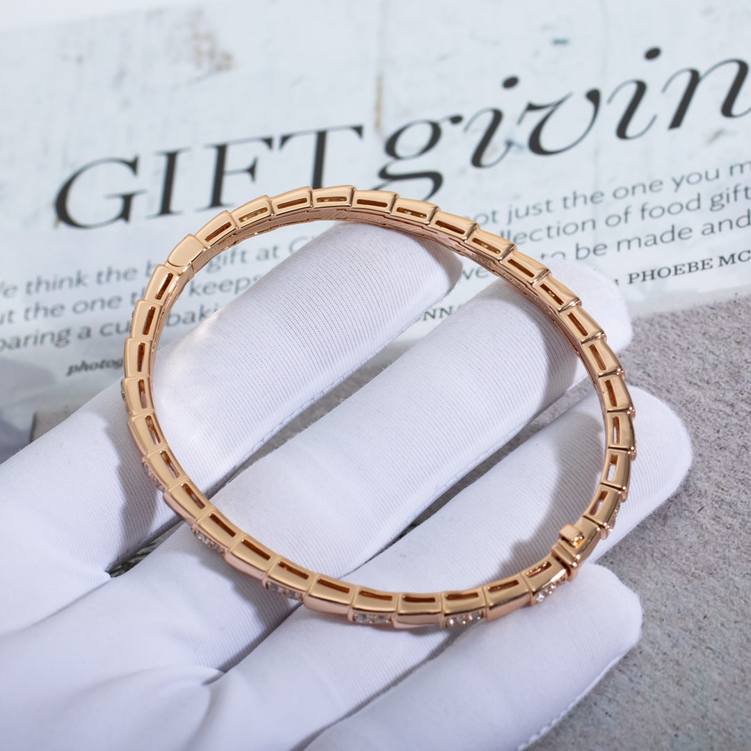 [GALE]SERPENTI BRACELET PINK GOLD DIAMOND