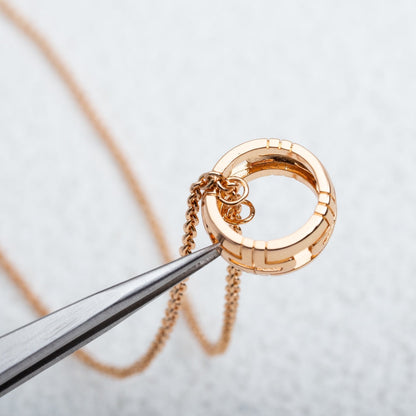 [GALE]PARENTESI NECKLACE PINK GOLD